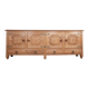 Very large French sideboard in solid oak, Guillerme and Chambron 1960.