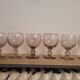 6 bubble blown glasses 70's