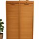 Double wooden cabinet with curtains – vintage industrial furniture