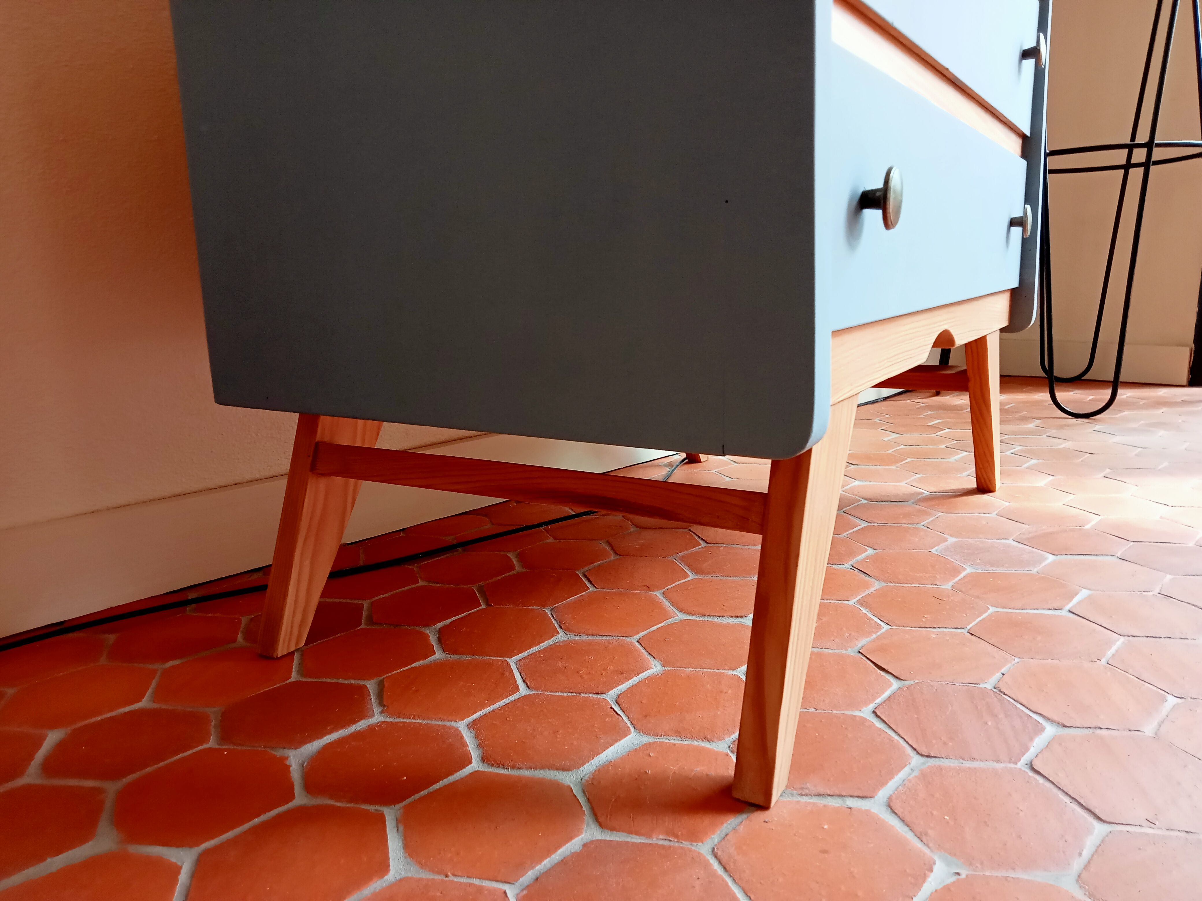 Restyled vintage chest of drawers