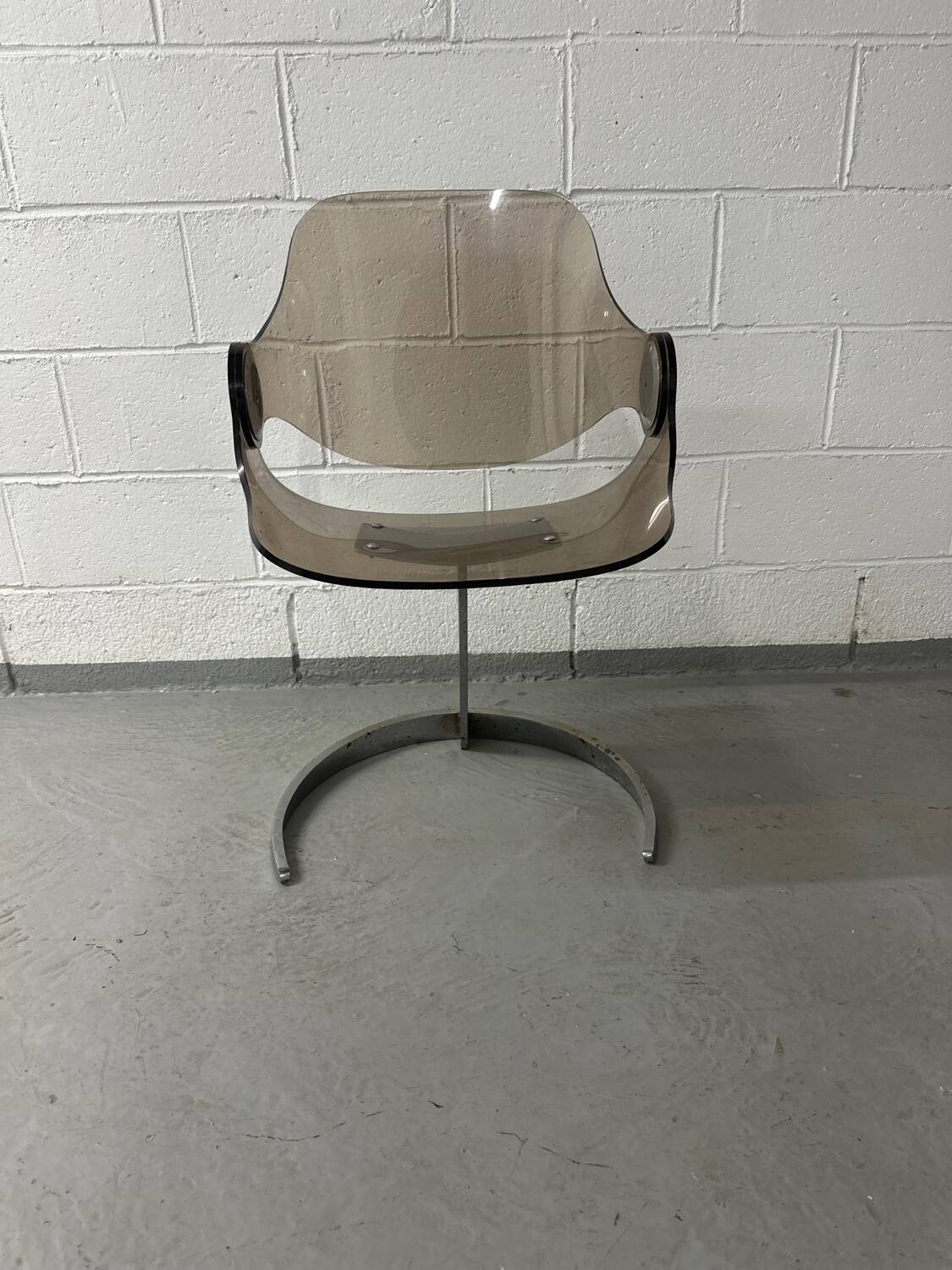 DLG Boris Tabacoff steel plexi chair