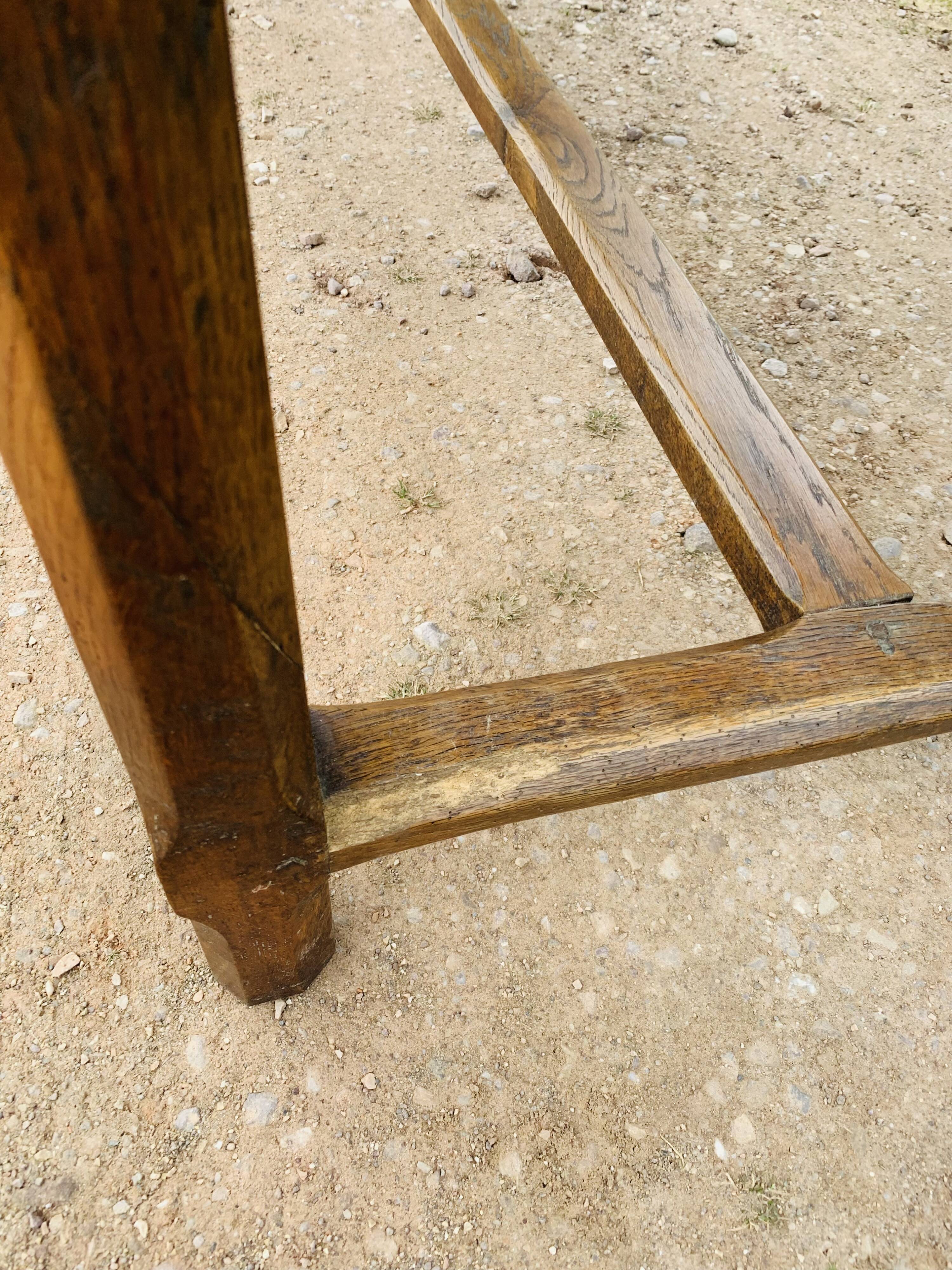 Table de ferme en chêne