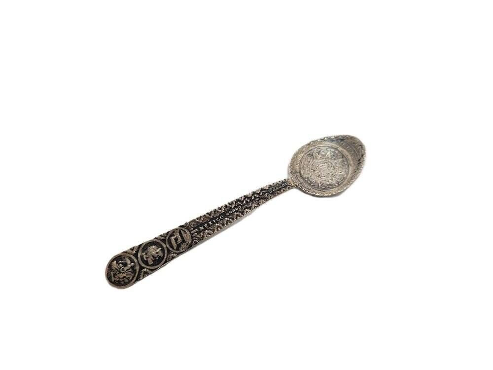 Cuillère à sel en argent, Mexique, années 1950