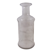 Bouteille vase carafe en verre bullé