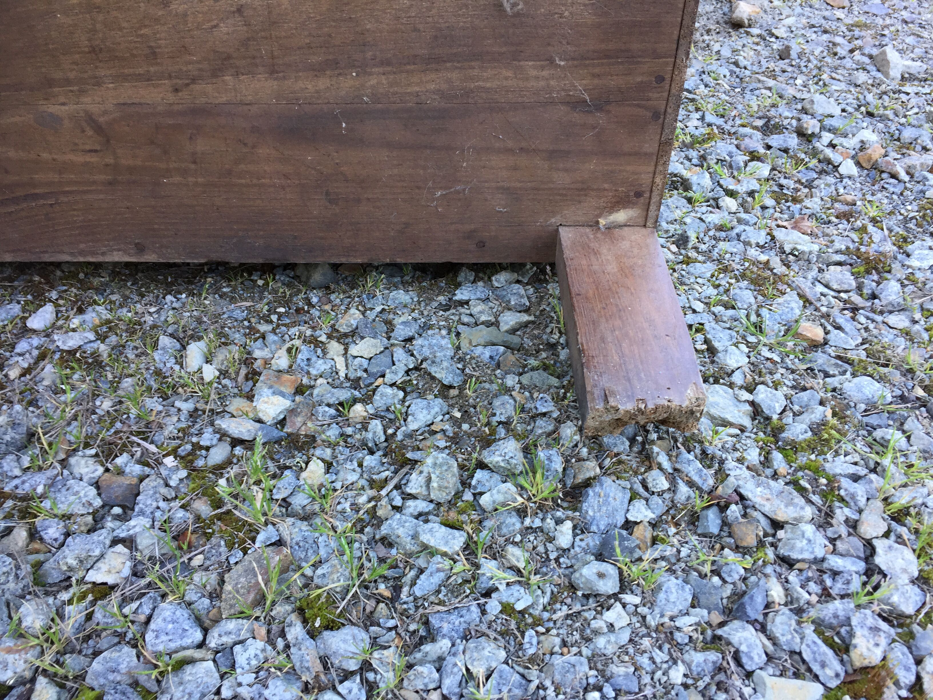 Vintage mesh cabinet in solid oak rococo period 1930