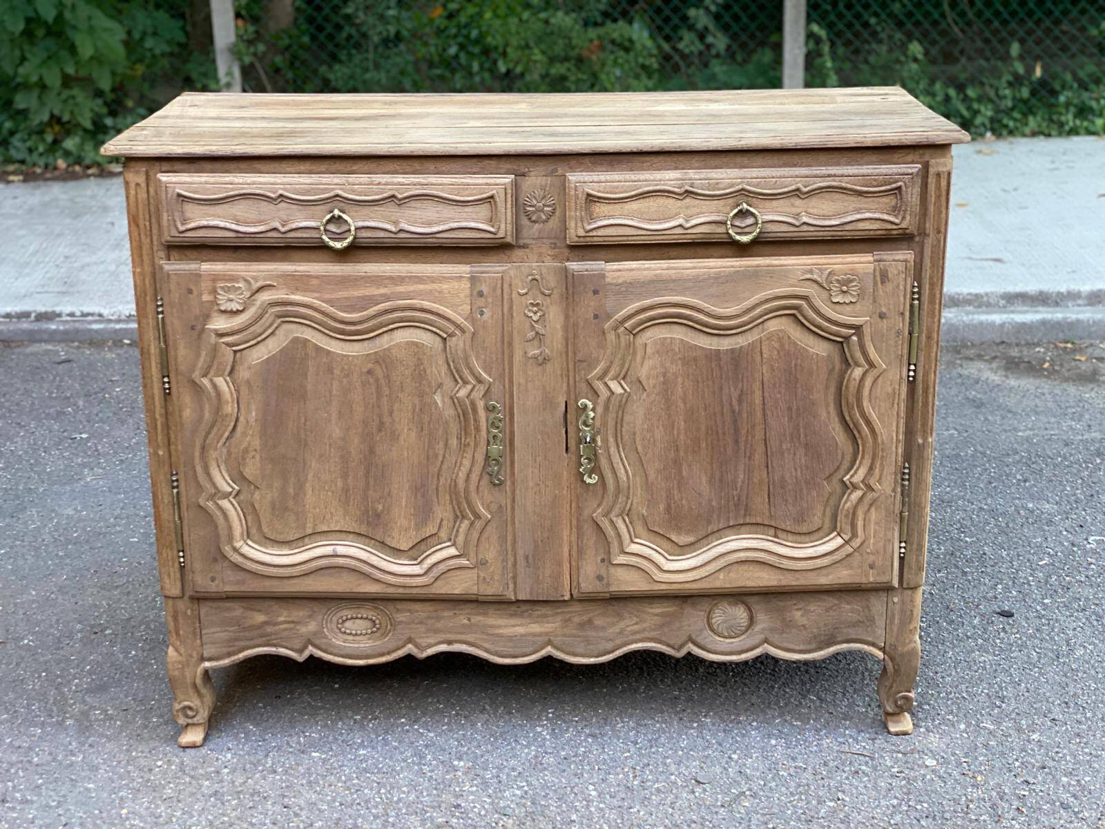 Louis XV sideboard renovated in solid oak, 18th century