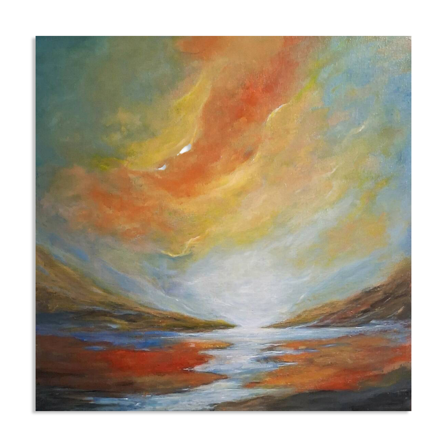 "The Breath of the Distant" original painting signed with its certificate.