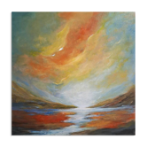 "The Breath of the Distant" original painting signed with its certificate.