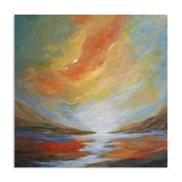 "The Breath of the Distant" original painting signed with its certificate.