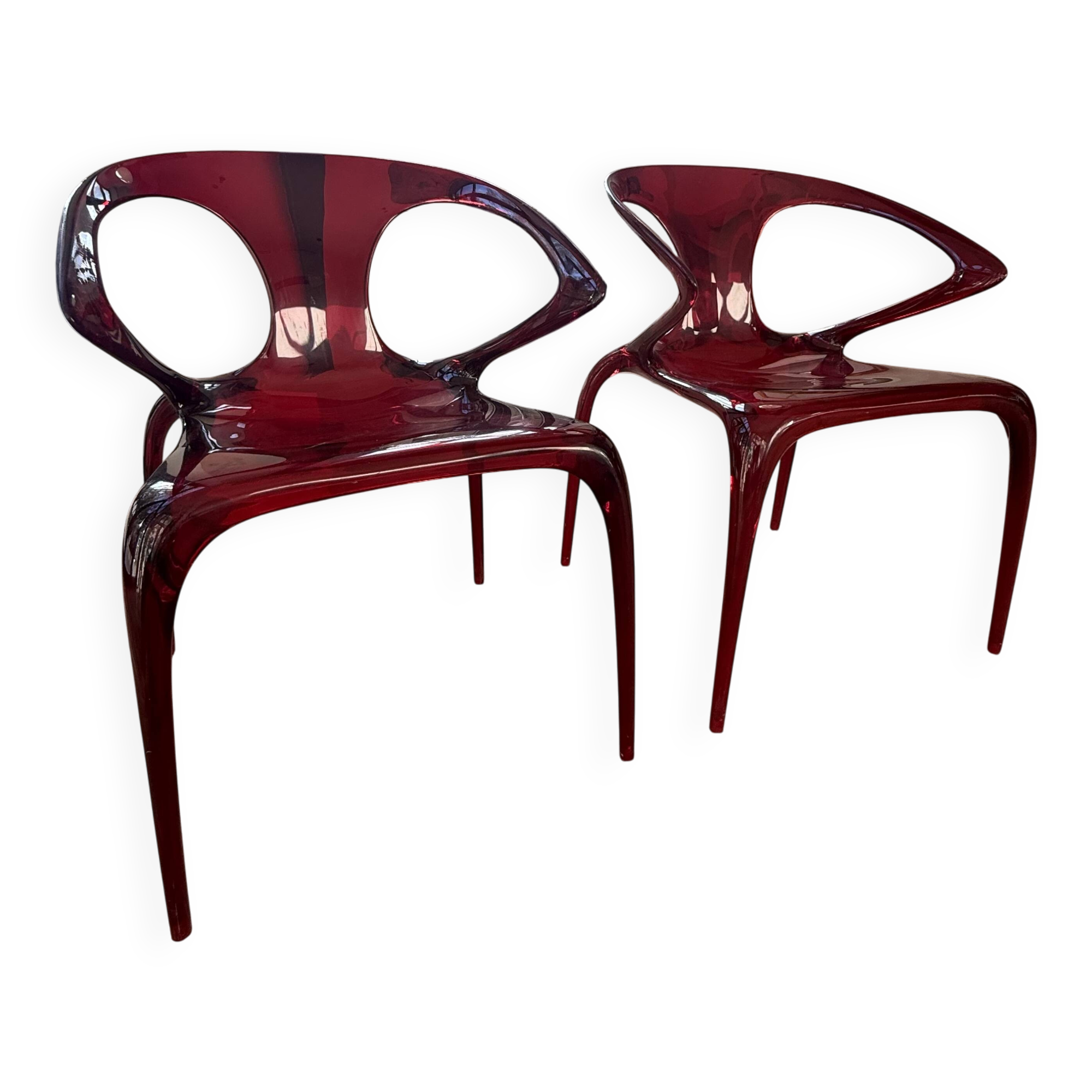 Chaise Ava Rouge - Roche Bobois