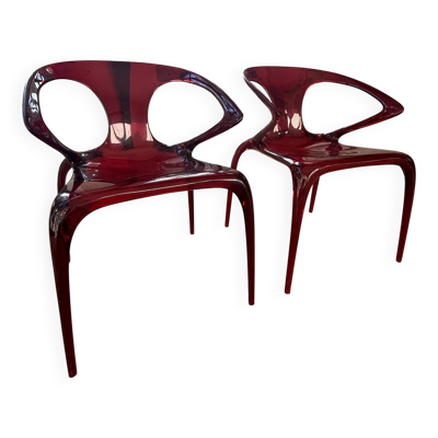 Chaise Ava Rouge - Roche Bobois
