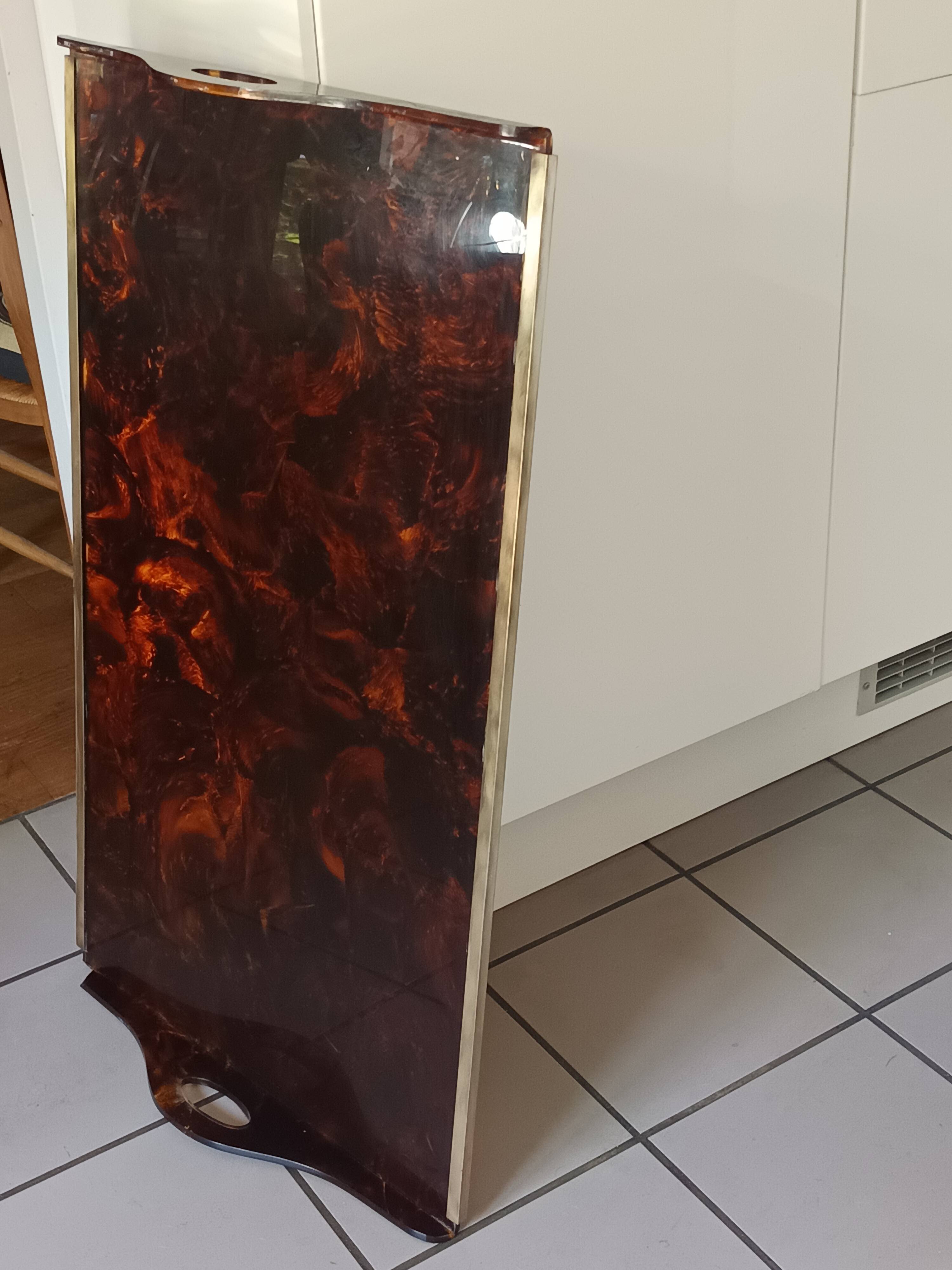 Plateau XXL Christian Dior Home 1970 – lucite effet écaille