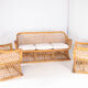 Woven rattan lounge set