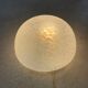 Half-globe ceiling light with speckled glass