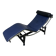 Cassina LC4 chaise longue by Le Corbusier, Pierre Jeanneret & Charlotte Perriand in blue leather.