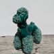 Spaghetti Green Ceramic Poodle Dog