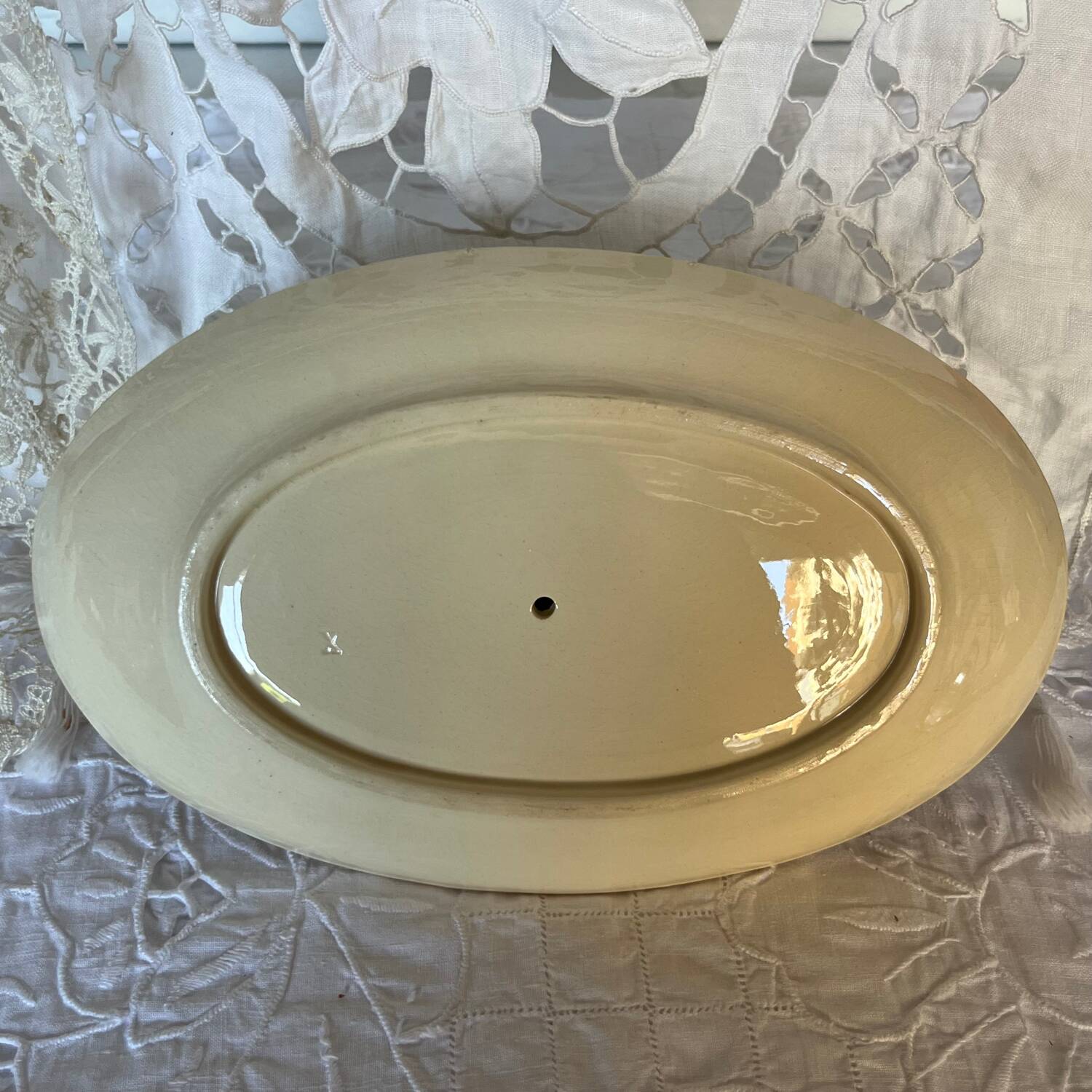 Sarreguemines Snow Sauce Boat