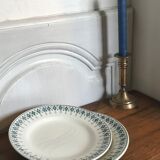 Ten old St Amand plates