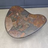 Table basse en forme de boomerang par C. Kneip, années 1990