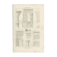Old engraving architecture columns
