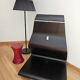 TV unit "Cobra" by Mario Bellini for Horm, Italian design, curved wood and LED.