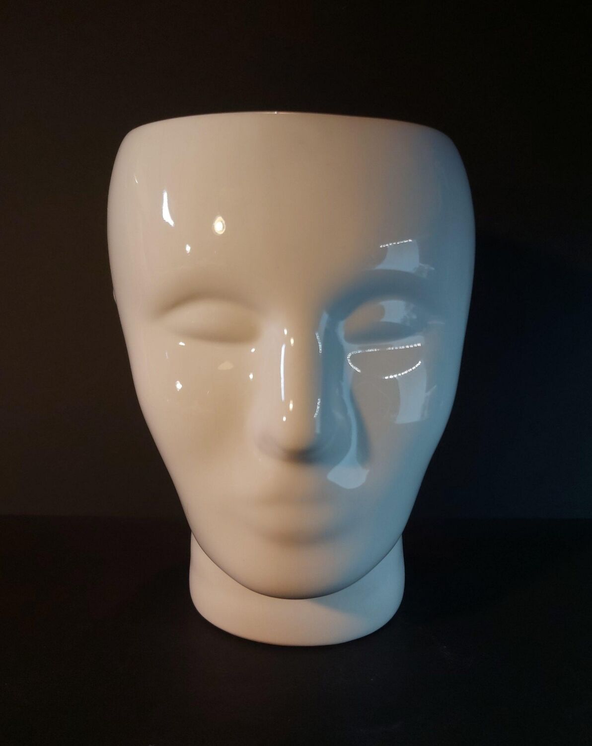 Vase cache-pot tête d'homme from the 70s