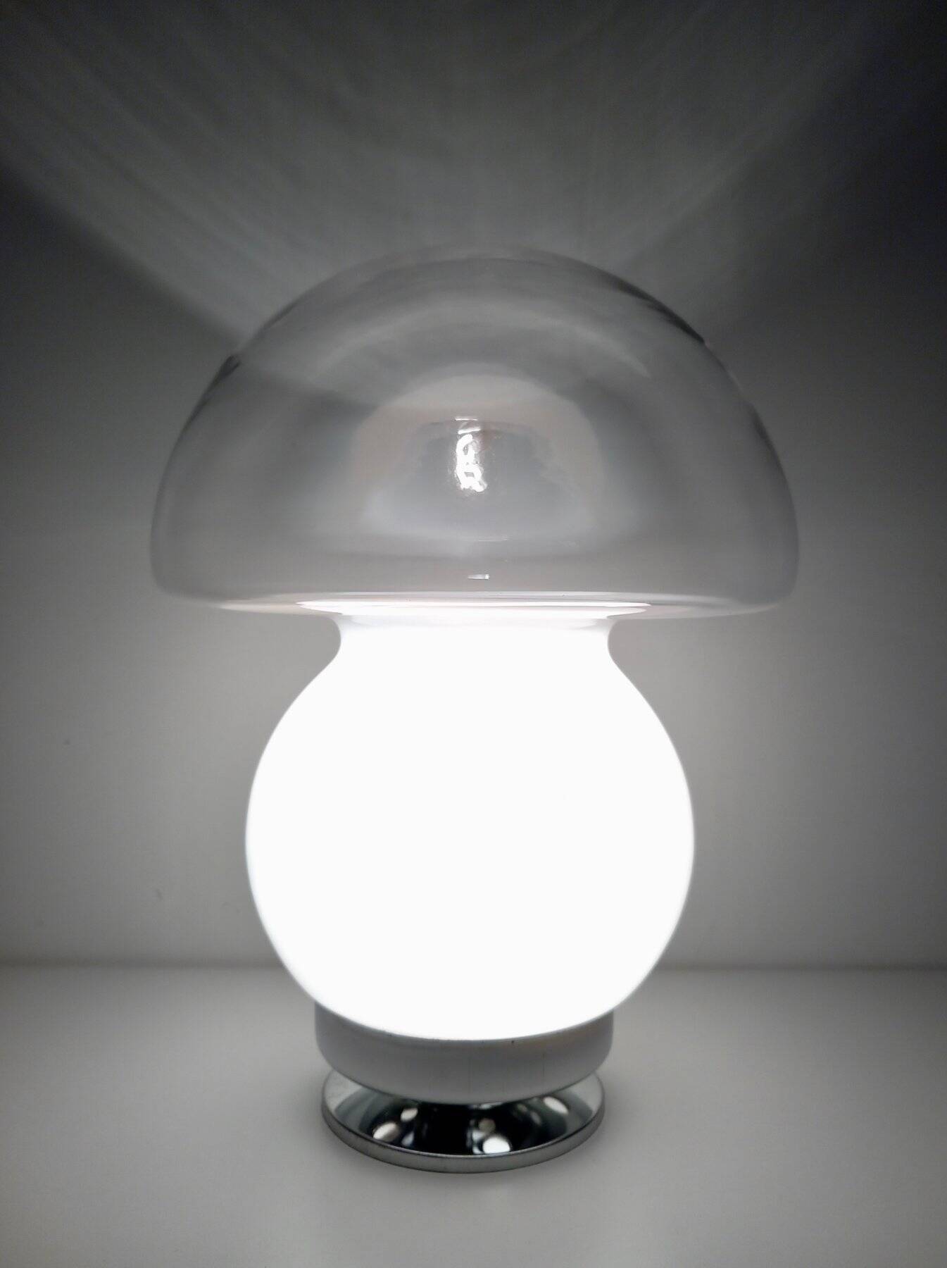 Vintage Table Lamp • Atomic Mushroom • Murano • Space Age • 1960