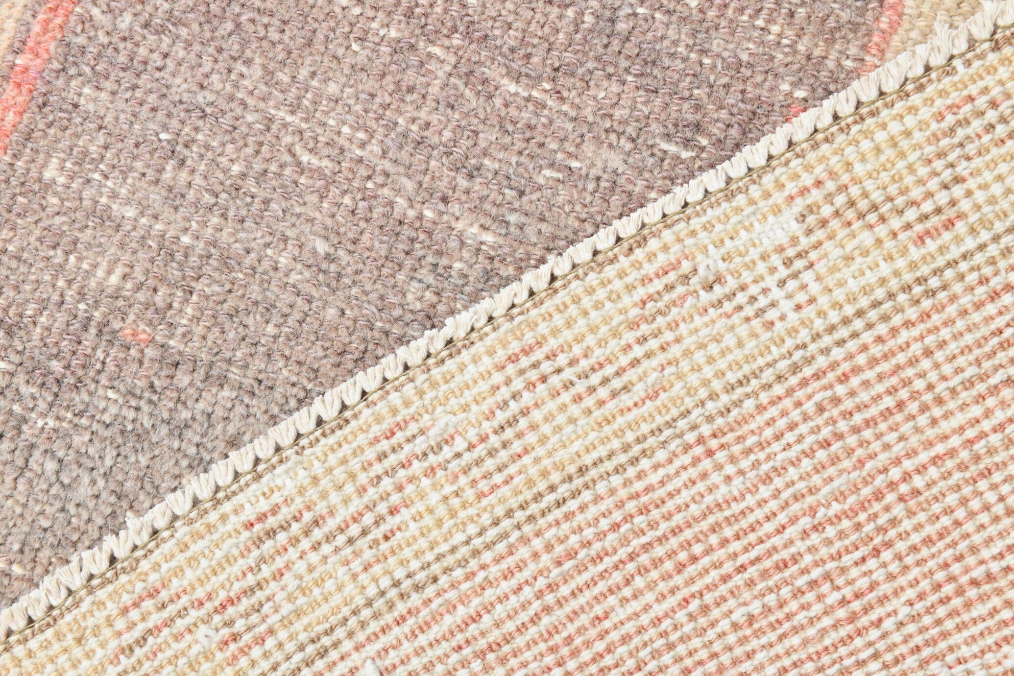 2x8 Soft Pastel Red Turkish Vintage Runner Rug, 78x246Cm FREE SHIPPING