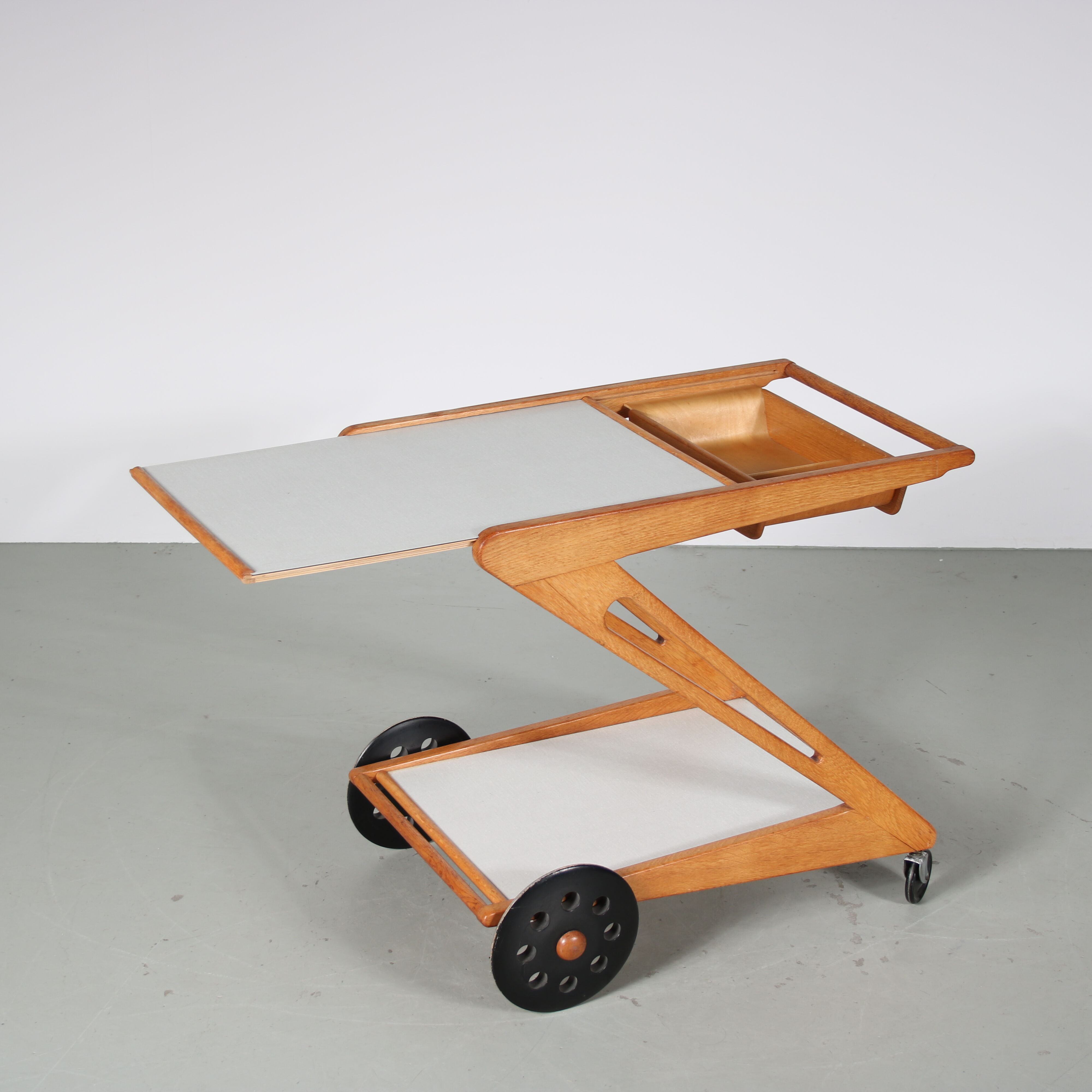 Cees Braakman “Mobilo PE03” Trolley for Pastoe, Netherlands 1950