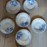 6 Moulin des Loups soup plates