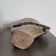 Old large brutalist stoneware ceramic vase odile pichon 60s
