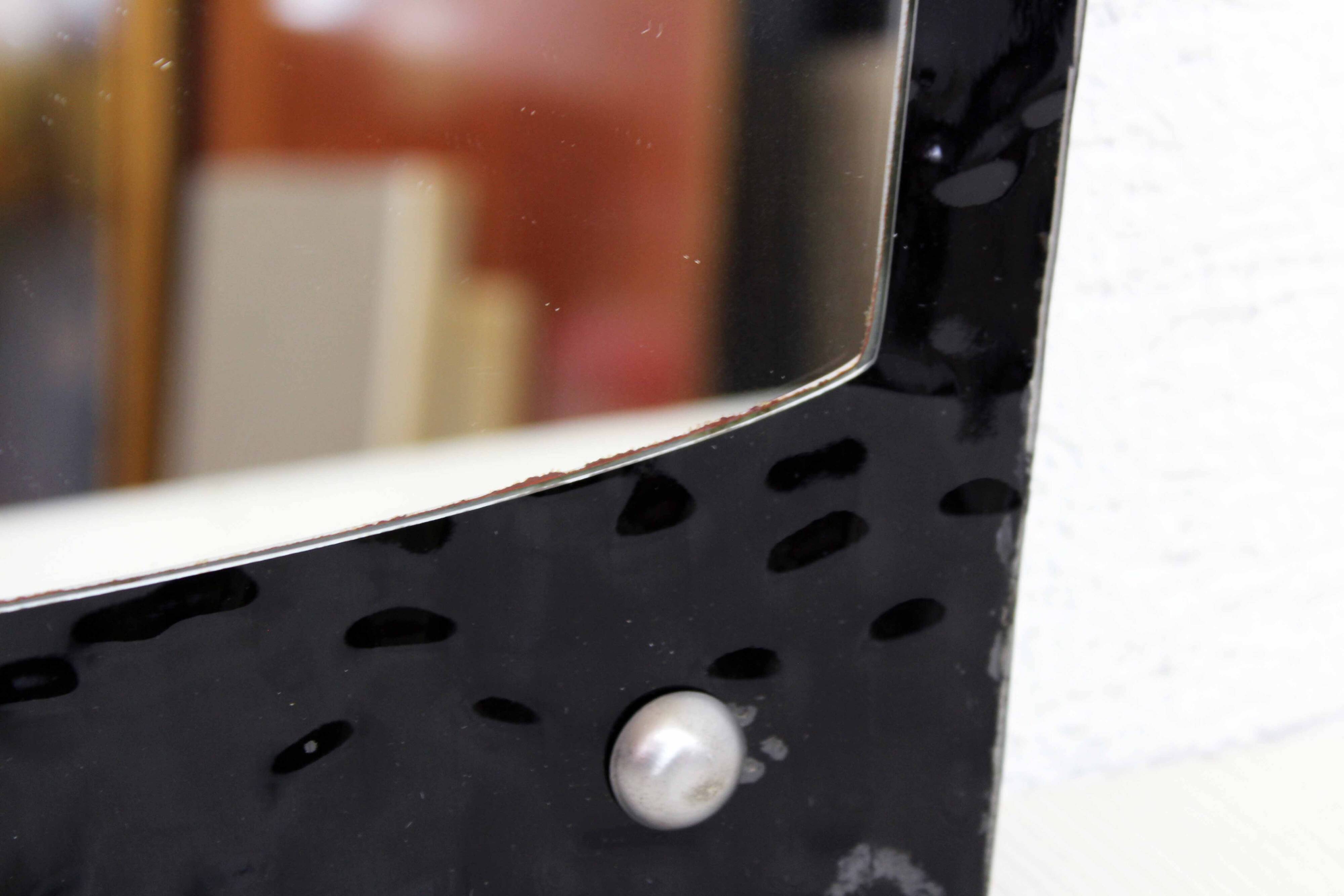 Black glass mirror 1970