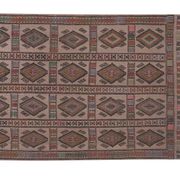 Kilim turc vintage tissé main 161x226 cm