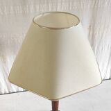 Table lamp by Unilux in wood and brass - mid 20th century.