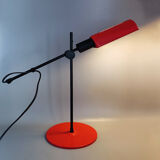 1970s Red Table Lamp by Veneta Lumi. Made in Italy