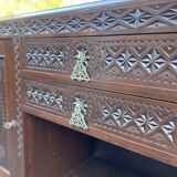 Enfilade buffet art deco brutalist furniture Morocco style dudouy