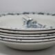 Lot of 6 hollow plates Butterfly - Pexonne Faïenceries