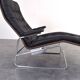Bauhaus Leather and Chrome Model Fenix Chaise Longue by Sam Larsson for Dux