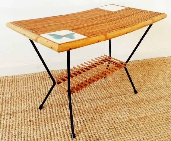 Rattan coffee table