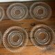 6 glass dessert plates
