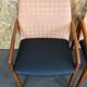 Teak dining chairs model 23 by Henning Kjaernulf for Korup Stolefabric