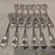 12 silver-plated dessert forks, silversmith Boulenger, LXV semi-rich