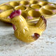 Ceramic chicken egg dish