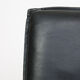 Vintage black leatherette office cantilever chair, 1970s