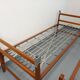 Pair of vintage stackable daybeds in oak wood and metal from the 60s