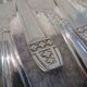 12 silver plated cake forks, goldsmith AH Grand Prix Monaco 14cm