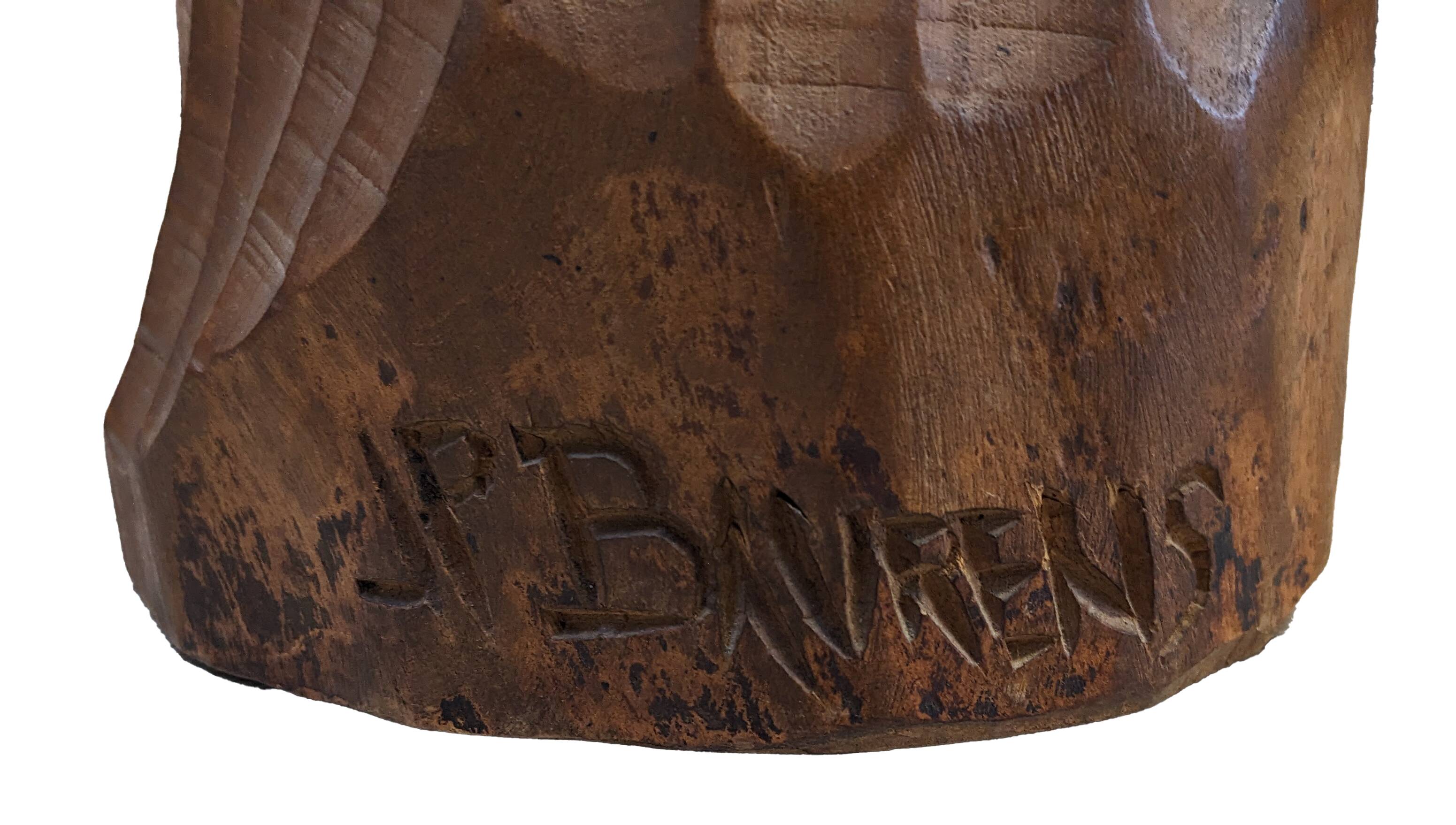 Grande main sculptée - Jean Paul Baurens - Sculpture en bois