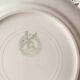 Set of eight plates desserten yellow green and red