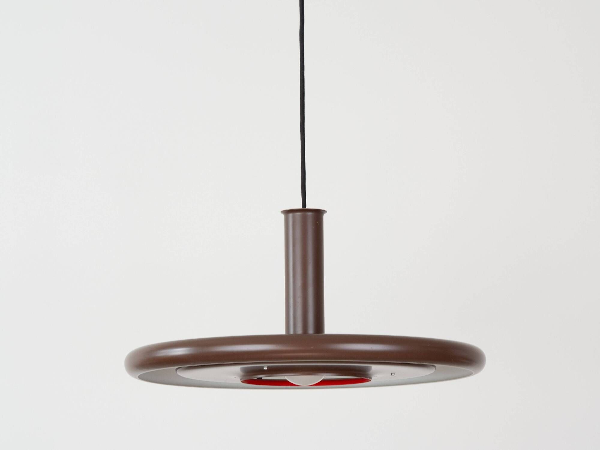 Danish vintage Optima pendant lamp by Hans Due, Fog og Morup, 1970s