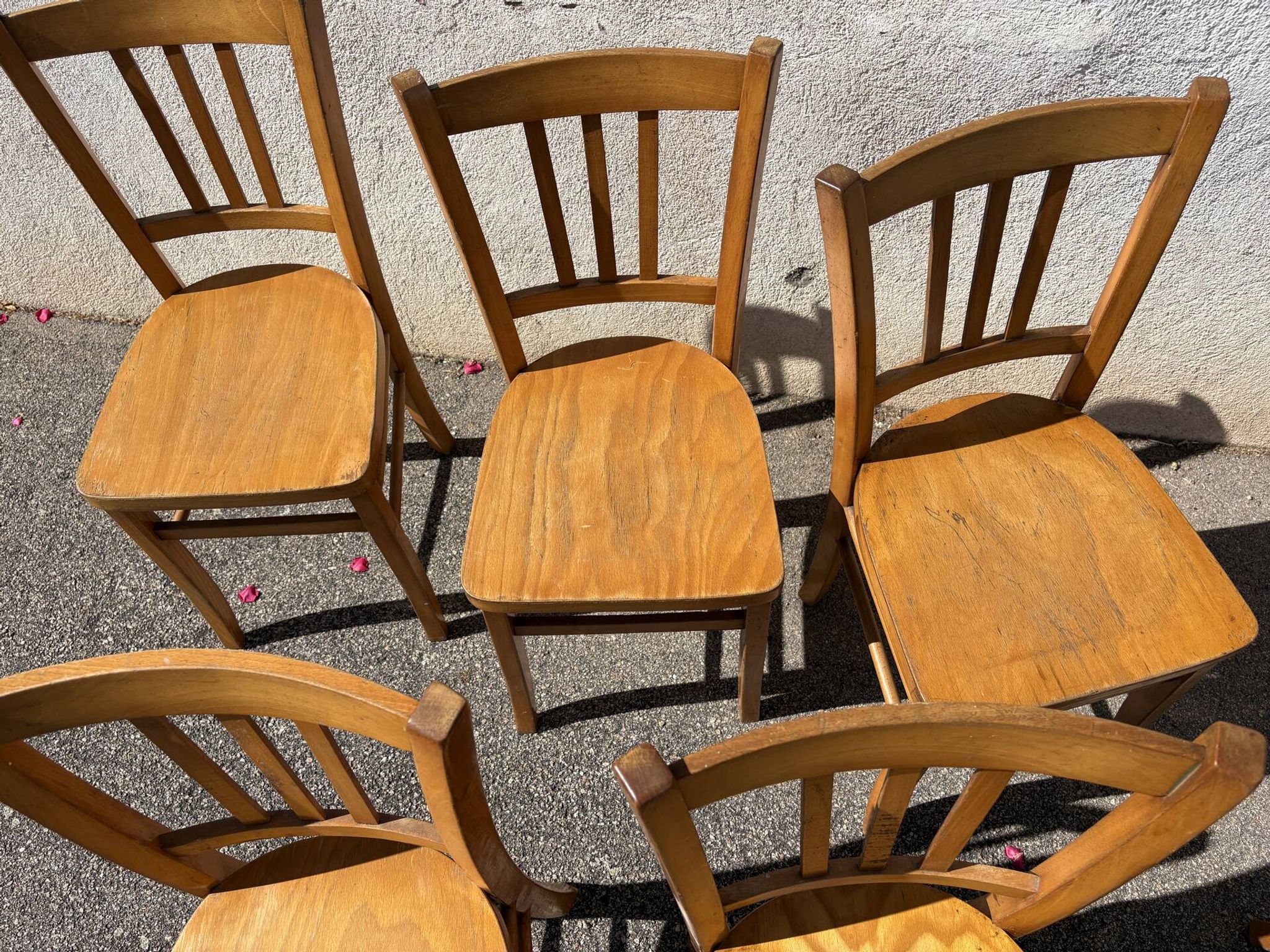 Set of 6 bistro chairs
